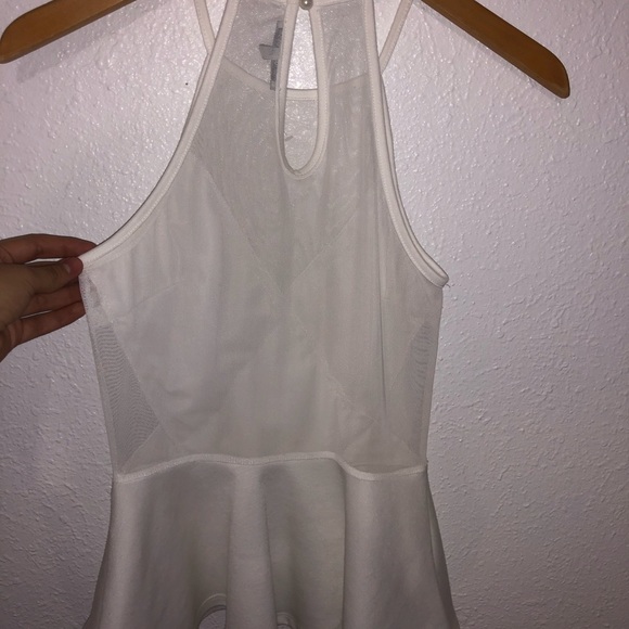 Charlotte Russe White Peplum Top - Picture 5 of 6